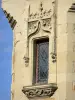 Thouars - Detail of the facade of the Dr. Barré's mansion of Neo-Gothic style