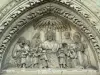 Thouars - Carved tympanum of the Joan of Arc chapel