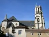 Toul - Colegiata de Saint-Gengoult y fachadas de casas en el casco antiguo