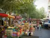 Toulon - Colourful Provençal market on the Lafayette cours (street)