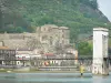 Tournon-sur-Rhône - Marc Seguin puente sobre el río Rhone, Museo del Castillo y fachadas del casco antiguo