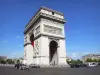 Triomfboog - Arc de Triomphe in het midden van de Place Charles de Gaulle