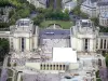 Trocadéro - Vista del Palacio de Chaillot y el Tribunal de Derechos Humanos