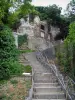 Troo - Escadas que levam às habitações trogloditas da aldeia