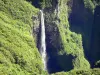 Trou de Fer waterfall - Réunion National Park: waterfall view of Trou de Fer and wild environment