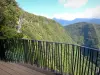 Trou de Fer waterfall - Panorama from the belvedere of Trou de Fer