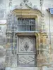 Tulle - Deur van de ingang van het huis van Loyac, Place Gambetta