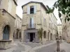 Uzès - Las calles y las casas de piedra del casco antiguo