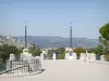 Valence - Vista de las montañas desde el mirador con vistas al Parc Jouvet