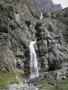 Valgaudemar - Valle Valgaudemar: Casset en cascada (cascada) en el Parque Nacional de Ecrins (macizo de Ecrins)