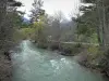 Vallée de la Clarée - Rivière Clarée bordée d'arbres