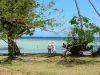 Le Vauclin - Playa punta Faula con vistas a la laguna y sus fondos blancos