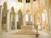 Vézelay - Dentro da basílica de Sainte-Marie-Madeleine: coro
