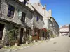 Vézelay - Fachadas de casas na rue Saint-Étienne