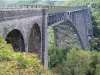 Viaducto de Viaur - Viaur viaducto ferroviario, metalurgia del arte, que abarca el valle Viaur