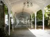 Vichy - Under the covered metal gallery of the Park of the Springs