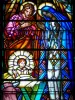 Vichy - Inside the new Saint-Blaise church (Notre-Dame-des-Malades church): stained glass window