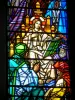 Vichy - Inside the new Saint-Blaise church (Notre-Dame-des-Malades church): stained glass window