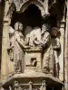 Vienne - Saint-Maurice cathedral: carved details (carvings) of the central portal