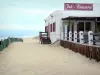 Vieux-Boucau Port d'Albret - Costa de Plata: bar brasserie con vistas al Océano Atlántico