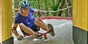 Swingroller ride in a leisure park - Leisure activity in Aiguèze