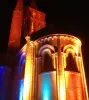 Освещение романской ночь на апсиде церкви Святого Петра