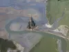 Luchtfoto van de Mont Saint-Michel
