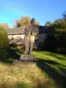 Sculpture sur l'île de Vassivière