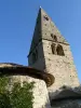 Moeder Kerk van Saint-Disdier: klokkentoren, apsis en de apsis