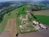 Vista aerea del sito di Alesia (© D. Fouilloux - MRW Zeppeline Borgogna)